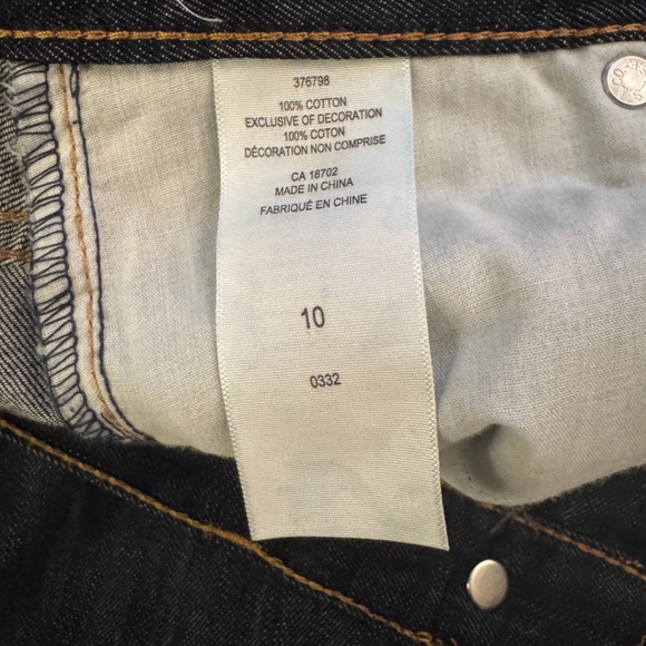 Levi’s Straight Leg Blue Jeans – Size 10 – Dark Wash 100% Cotton Classic Fit - Picture 8 of 16